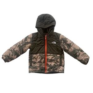 The North Face Camouflage / Brown Fleece Reversible Coat size 4T